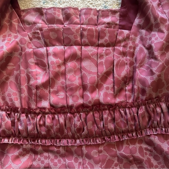 Marc Jacobs Size 4 Pink Floral 100% Silk Peplum Top Blouse Designer - Picture 2 of 11